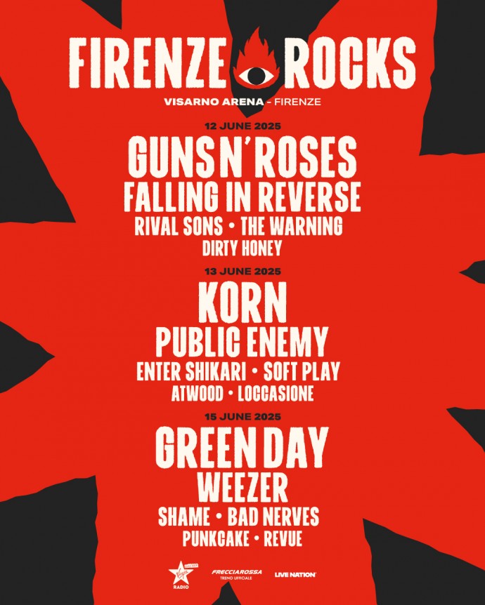 Alza Il Volume, Arriva Firenze Rocks - Si parte giovedí 12 giugno con Guns N' Roses